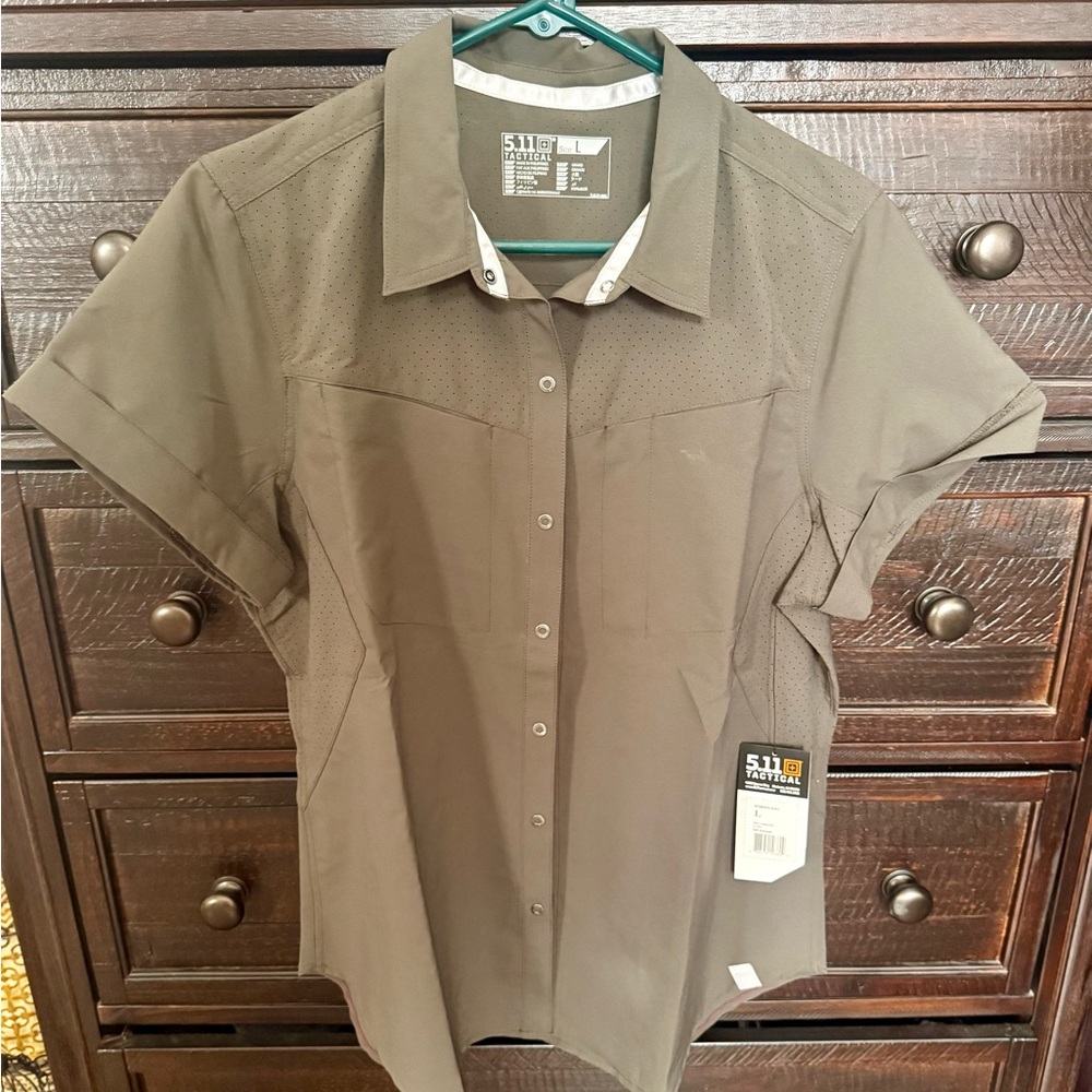 5.11 Tactical Women's Gray Button Down Shirt